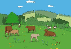La fattoria didattica - Le mucche e il latte