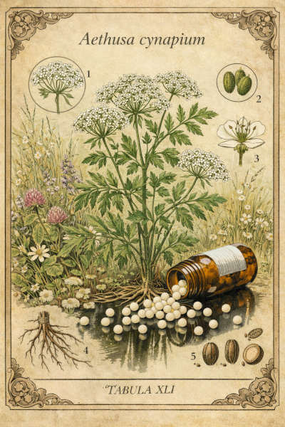 Aethusa cynapium   Cicuta minore (o cicuta aglina)